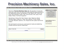 Tablet Screenshot of precisionmachinerysales.com